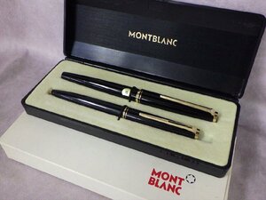 Pｍ24 送料無料 当時物 MONTBLANC モンブラン セット 万年筆 No.221 ペン先 14k 585 ボールペン No.281 レバー式 ハンマートリガー 未使用?