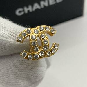 CHANEL シャネル ラインストーン ココマーク 02A イヤリング 片耳