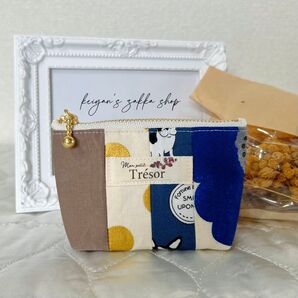 【値下げ】10cmファスナーポーチ 裏地付き ハンドメイド