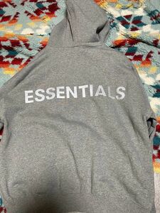 パーカー エッセンシャルズ フィアオブゴッド フーディー ESSENTIALS 黒 グレー FOG 