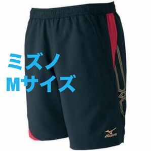 ブラック レッド ミズノ テニス バドミントン ウェア ゲームパンツ ユニフォーム ハーフパンツ ブラック ミズノ MIZUNO