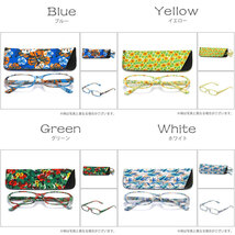 老眼鏡 +3.5 シニアグラス リーディンググラス　同色 同柄 おしゃれ ケース付老眼鏡 グリーン_画像3