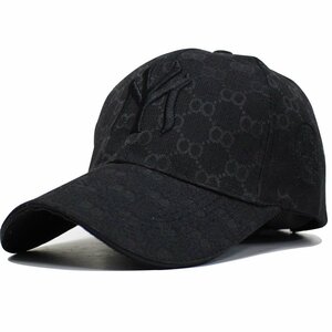 帽子 メンズ レディース ゴルフ キャップ カジュアル 野球帽 CAP MY モノグラム ブラック/ブラック