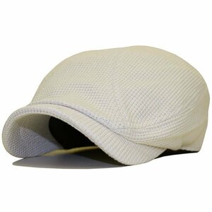 [ large size ] hat men's free shipping big size hunting cap big waffle .. long ivory 