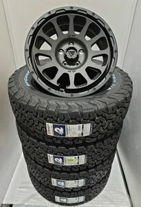 デルタフォース オーバル 7.0-17+32 5/114 マットブラック BFグッドリッチ オールテレーンT/A KO2 245/65R17 2023年製タイヤ RAV4他