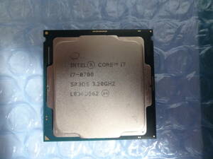 BIOS確認済 Intel Core i7-8700 3.2GHz/SR3Q3/LGA1151 S/N:01729