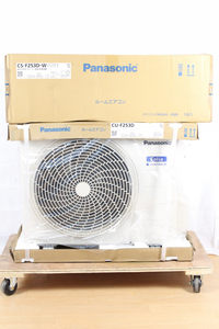 【え仙】未使用 Panasonic パナソニック ルームエアコン Eolia エオリア CS-F253D-W CU-F253D 2個口発送 クリスタルホワイト MCZ01LAF70