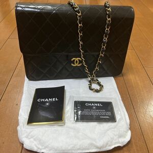 CHANEL シャネル ココマーク マトラッセ プッシュ ロック チェーン ショルダー バッグ ギャランティカード付き 保存袋付き 