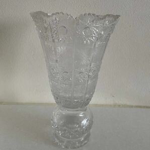 ボヘミア BOHEMIA クリスタルガラス 花瓶 の画像1