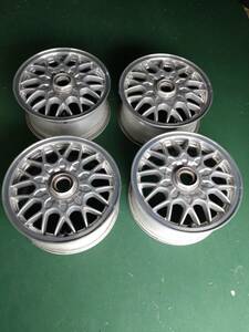 BBS　メッシュ　アルミホイール 　KBA43376　15×7.0J±35 　112-5H　中古アルミホイール４本セット