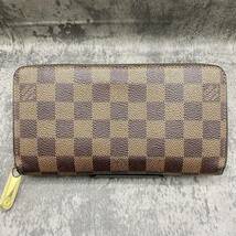 ■美品/定価10.5万■ ルイヴィトン LOUIS VUITTON ジッピーウォレット 長財布 ダミエ エベヌ N60015 レディース メンズ ラウンドファスナー_画像2