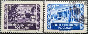 【外国切手】 トルコ 1952年03月15日 発行 表示モード 消印付き
