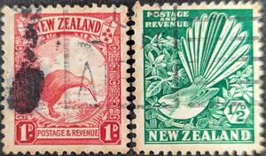 【外国切手】 ニュージーランド 1935年05月01日 発行 普通切手 消印付き