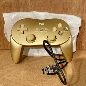 ■未使用品■NINTENDO Wii ゴールデンクラシックコントローラ PRO 任天堂 ニンテンドー ゴールド クラシックコントローラー 金色の画像6