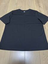 ユニクロ　スピーマコットンクルーネックTシャツ 黒　XL_画像1