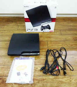◆ PlayStation3 120GB PS3本体 CECH-2000A PS3【 動作確認済 】/元箱 赤白黄色コード HDMIコード 取扱説明書 電源コード付 ◆