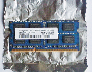 Kingston DDR3 PC3-12800 204Pin 4G 1 sheets 