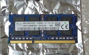 SKhynix製DDR3 PC3L-12800 204Pin 低電圧 8G 1枚 