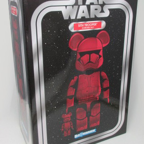 新品 BE@RBRICK SITH TROOPER CHROME 100％ & 400％ STAR WARS ベアブリック メディコムトイ MEDICOM TOY ディズニーの画像2