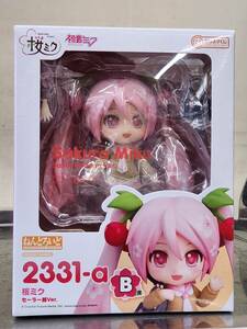 グッズマくじ　桜ミク　2024 B賞ねんどろいど桜ミク　セーラー服ver.