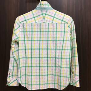 ESPIE イトキン㈱ チェック柄 春色 シャツ ブラウス 上着 グリーン 綿100% エスピエ 東武百貨店の画像6
