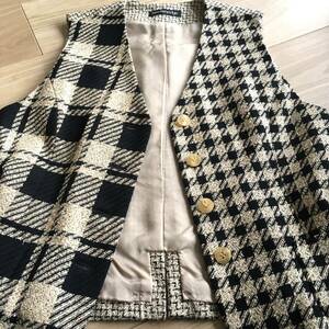  new goods corporation na excepting check pattern the best gilet chokibreckenridge blur  ticket ridge monochrome pocket attaching formal NAIGAI height island shop general merchandise shop 