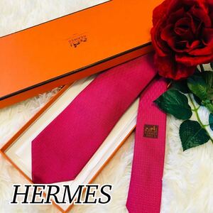 HERMES Hermes мужской мужчина джентльмен галстук бренд галстук общий рисунок H рисунок простой .. розовый розовый бизнес свадьба праздник ..8cm