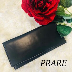 PRARE GINZA プレリーギンザ メンズ 男性 紳士 長財布 かぶせ財布 ネイビー 紺色 紺 ビジネスマン 大容量 収納 新品 未使用 新品未使用 4