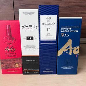 ウィスキー飲み比べて4本セット