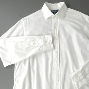 POLO RalphLauren ドレスシャツ ワイシャツ ワイドカラー ホワイト 16-1/2(L)