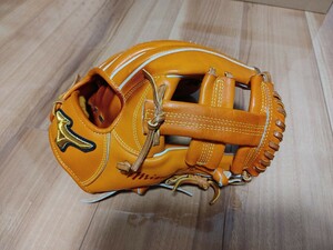 珍品　ミズノプロ　石井琢郎型　テネイシャスプロエリートレザー　硬式用　中古品　型付け済み