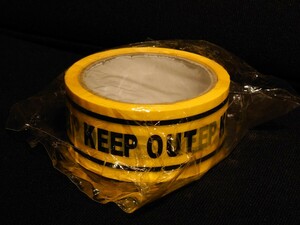 新品 KEEP OUT ビニールテープ ディスプレイ バリケード 注意 警告 アメリカ雑貨 ホームデポ ムーンアイズ 北米 USDM 梱包 ステッカー