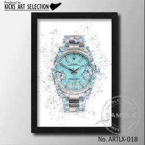 Art hand Auction Rolex Oyster Perpetual Tiffany/Homage/Art/Poster/Interior/Fashion/Handmade/Watch/Stylish, Handmade items, interior, miscellaneous goods, others