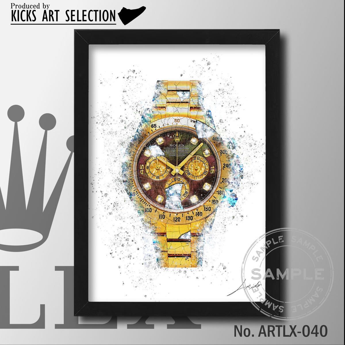 Rolex/Daytona/Золото/Homage Art Interior Poster/Часы/Ручная работа/Мода, Изделия ручной работы, интерьер, разные товары, другие