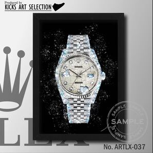 ロレックス/デイトジャスト/ローマ字/腕時計/ファッション/お洒落/オマージュアートインテリアポスター/ハンドメイド/ファッション