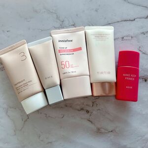 化粧下地5点セット　tirtir innisfree RMK numbuz:n