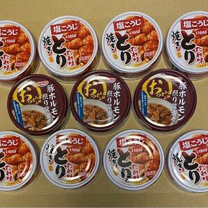 【新品　未開封　未使用品】11個　焼きとり　たれ味　国産品　豚ホルモン照り醤油煮　国産鶏肉　保存食　おつまみ●ポスト箱発送