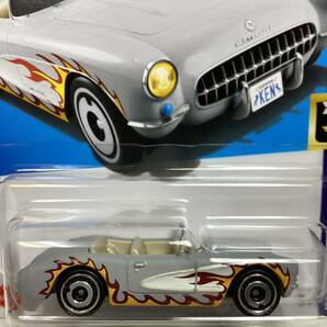 Bアソート ☆ホットウィール☆ 1956 シボレー コルベット フレイムス バービー ザ ムービー BARBIE THE MOVIE Hot Wheelsの画像1