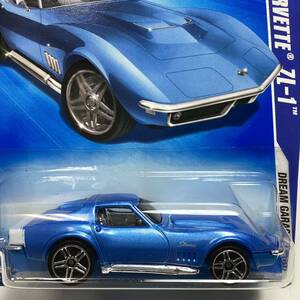 ☆ホットウィール☆ '69 シボレー コルベット　ZL-1 水色　Hot Wheels