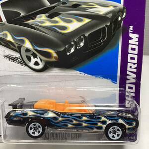 ☆ホットウィール☆ '70 ポンティアック　GTO コンバーチブル　黒　フレイムス　Hot Wheels