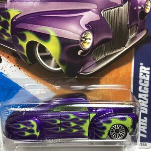 ☆ホットウィール☆ テイル　ドラッガー　紫　フレイムス　Hot Wheels