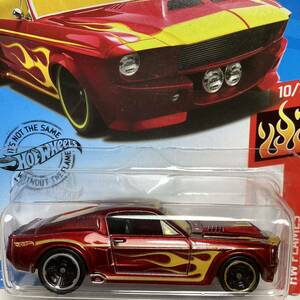 ☆ホットウィール☆ '67 シェルビー　GT-500 赤　フレイムス　Hot Wheels 