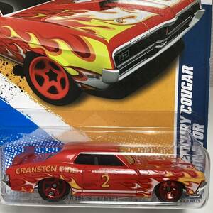 ☆ホットウィール☆ '69 マーキュリー クーガー エリミネーター 赤　フレイムス　Hot Wheels 