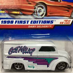 ☆ホットウィール☆ デイリー　デリバリー　白　Hot Wheels 