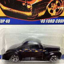 ☆ホットウィール☆ '40 フォード　クーペ　黒　フレイムス　Since 68 Hot Wheels _画像1