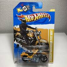 ☆ホットウィール☆ ハーレー ダビッドソン ファットボーイ 黄色 Hot Wheels _画像2