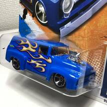 ☆ホットウィール☆ '56 フォード　F-100 青　フレイムス　Hot Wheels _画像3