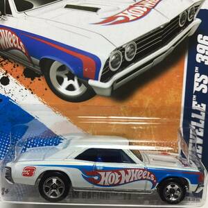 ☆ホットウィール☆ '67 シボレー シェベル SS 396 白　レースチームシリーズ Hot Wheels 