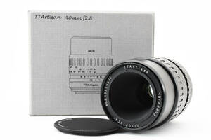 ★良品★銘匠光学 TTArtisan 40mm F2.8 MACRO C フジフイルムX用 ブラック ★元箱付き★ L480#830