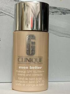  remainder amount half minute Clinique i-bn betta -me-k up liquid foundation #62 rose beige used 